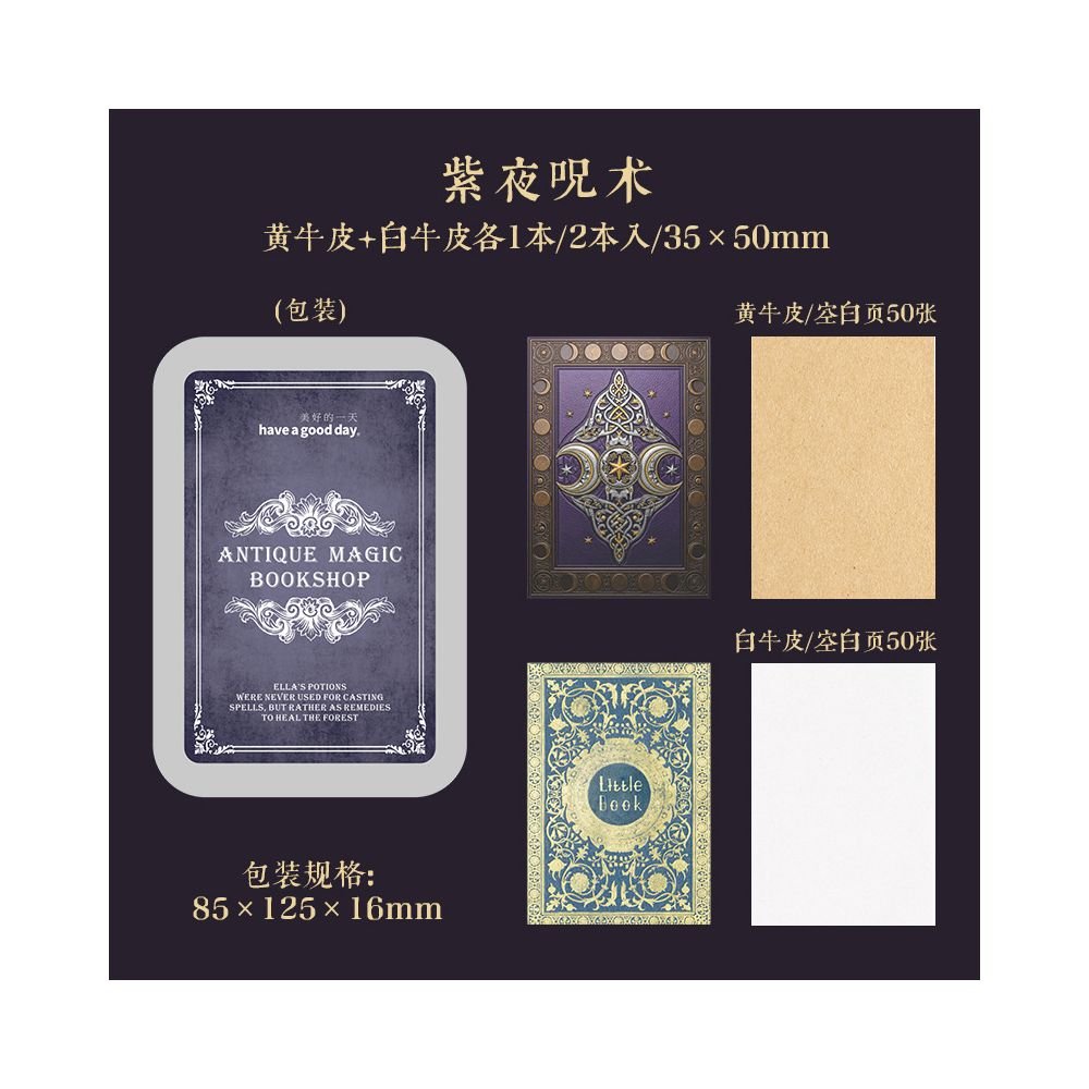 Antique Magic Bookstore Mini Book 4 Styles - ViktaShop