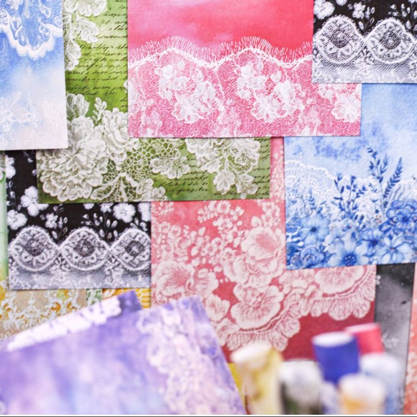 Artistic Designs Material Paper 6 Styles 30 Sheets - ViktaShop