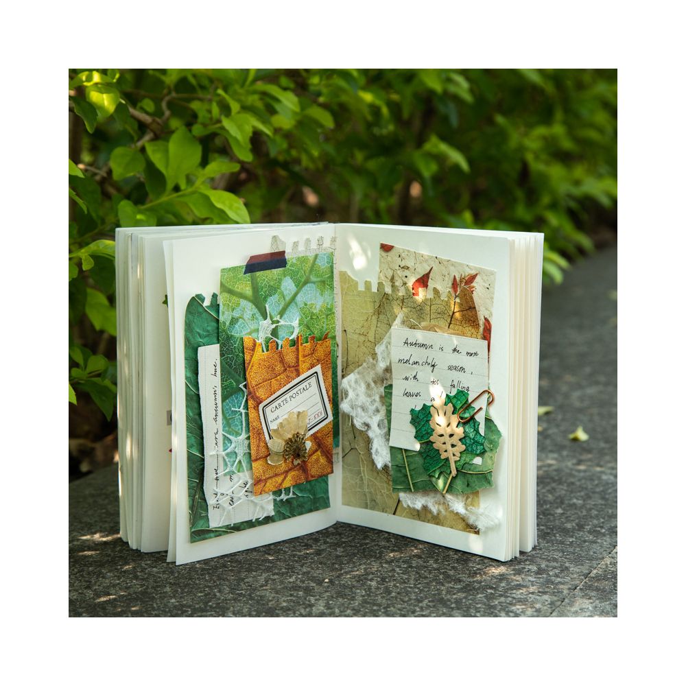 Autumn Leaf Series Material Paper 6 Styles 50 Sheets - ViktaShop