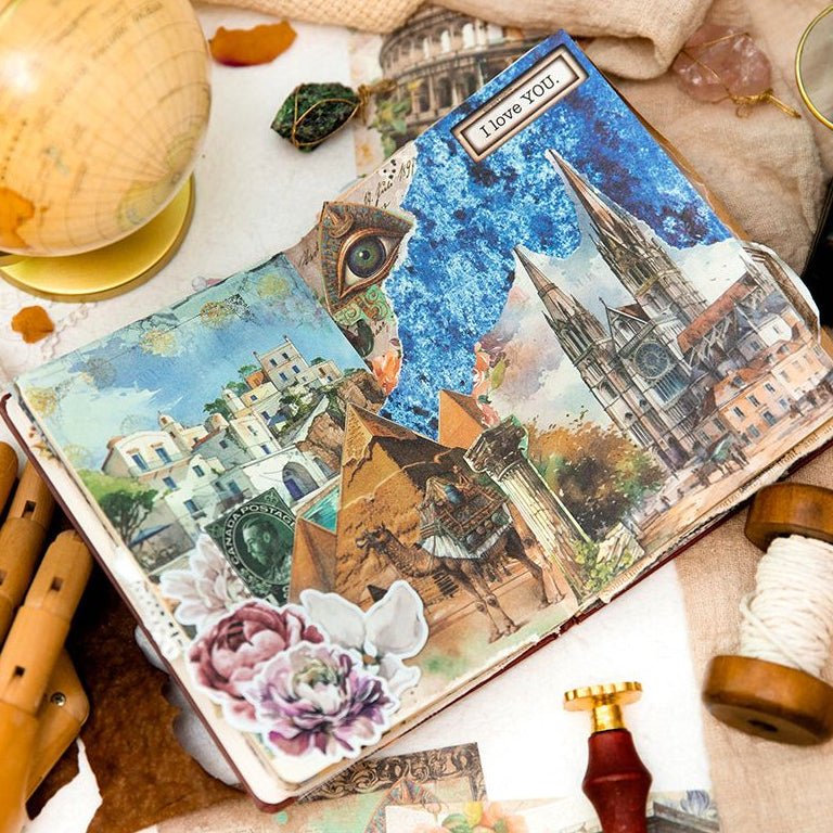Breeze on the Road Series Material Paper 5 Designs 30 Pcs - ViktaShop