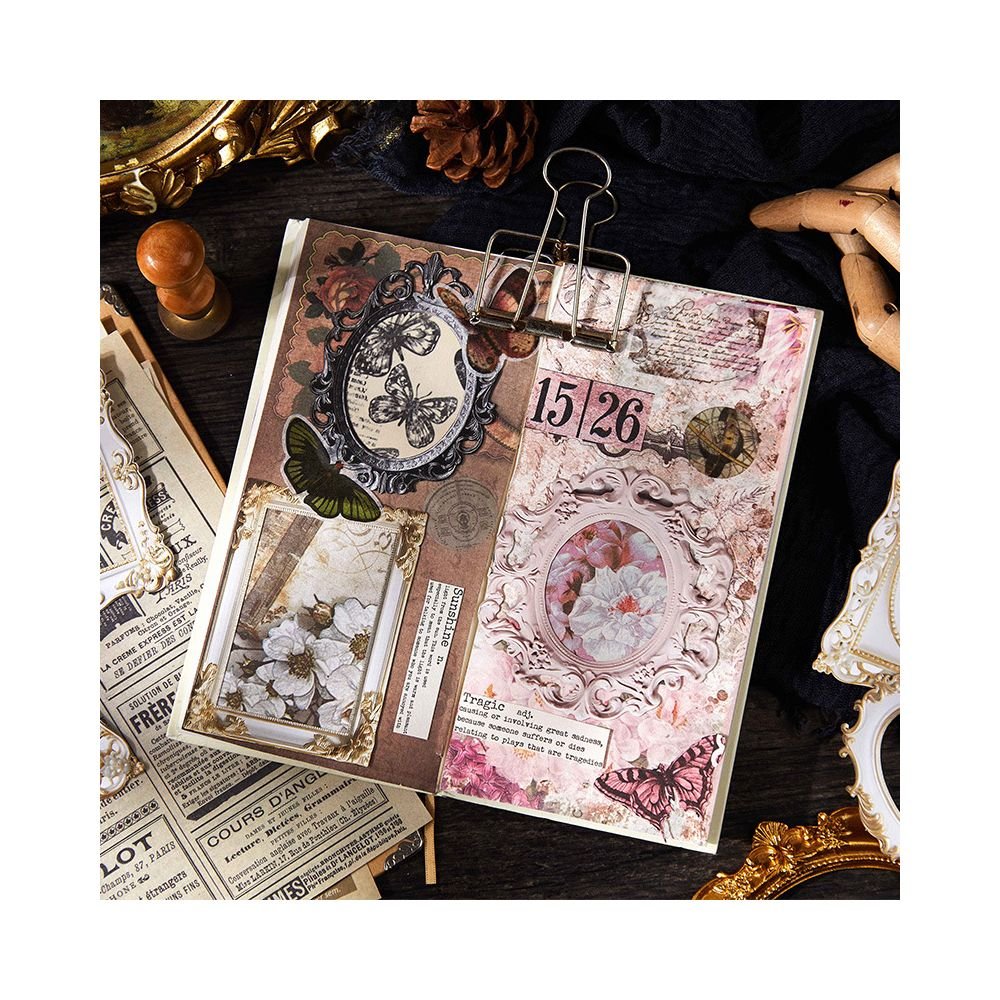 Castle Dream Series Material Paper 10 cards 6 designs - ViktaShop