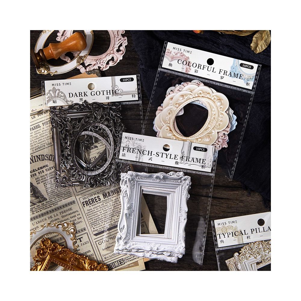 Castle Dream Series Material Paper 10 cards 6 designs - ViktaShop