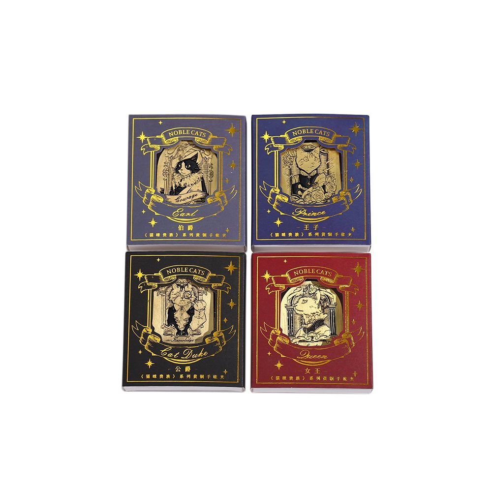 Cat Noble Series Original Journal Clip 4 Styles - ViktaShop