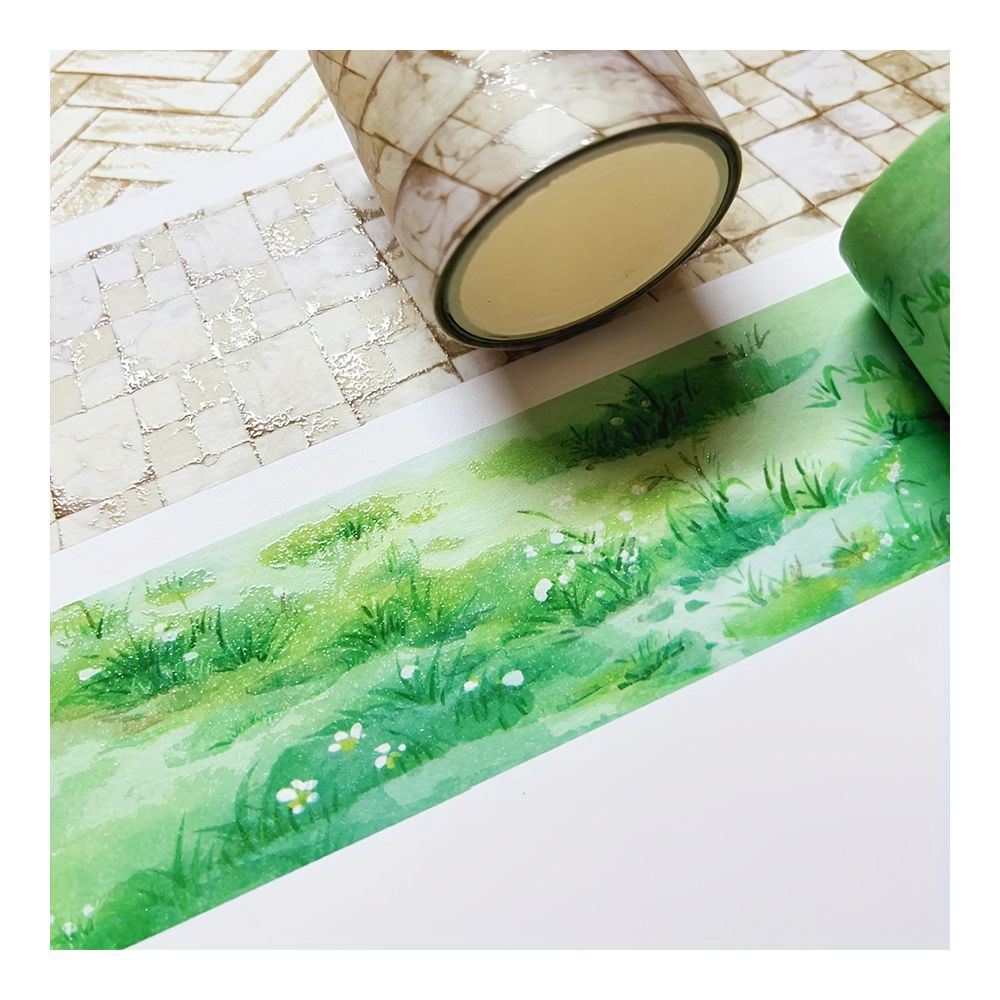 Ceenie flooring grass landscape paper tape 4cm x 2m 4 Types - ViktaShop