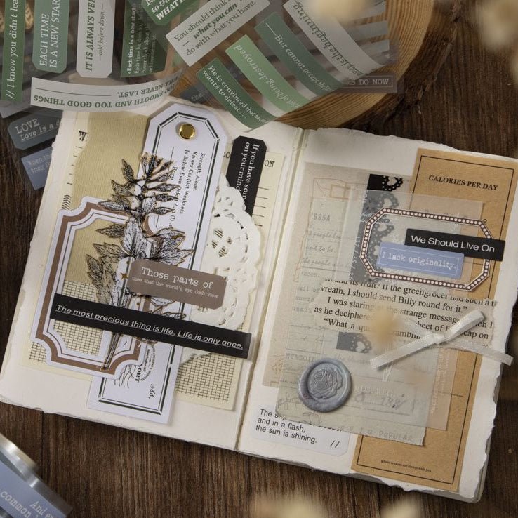 Classic Literature Memory Series Paper Tape 6 Designs 5 5cm x 2m - ViktaShop
