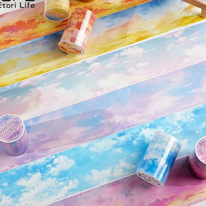 Clouds Series PET Tape 6 Styles 6cm x 2m - ViktaShop