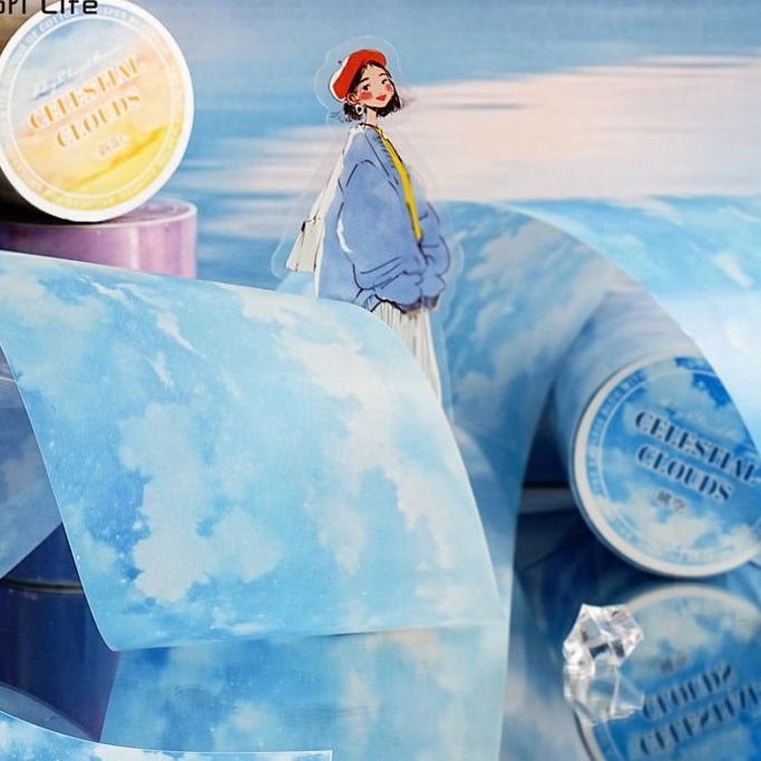 Clouds Series PET Tape 6 Styles 6cm x 2m - ViktaShop