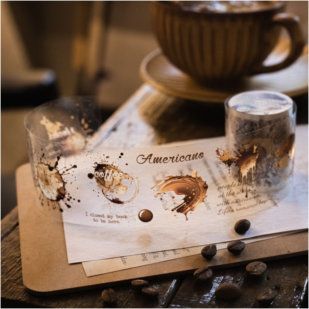 Coffee Memories Series PET Tape 5cm / 2m 6 Styles - ViktaShop