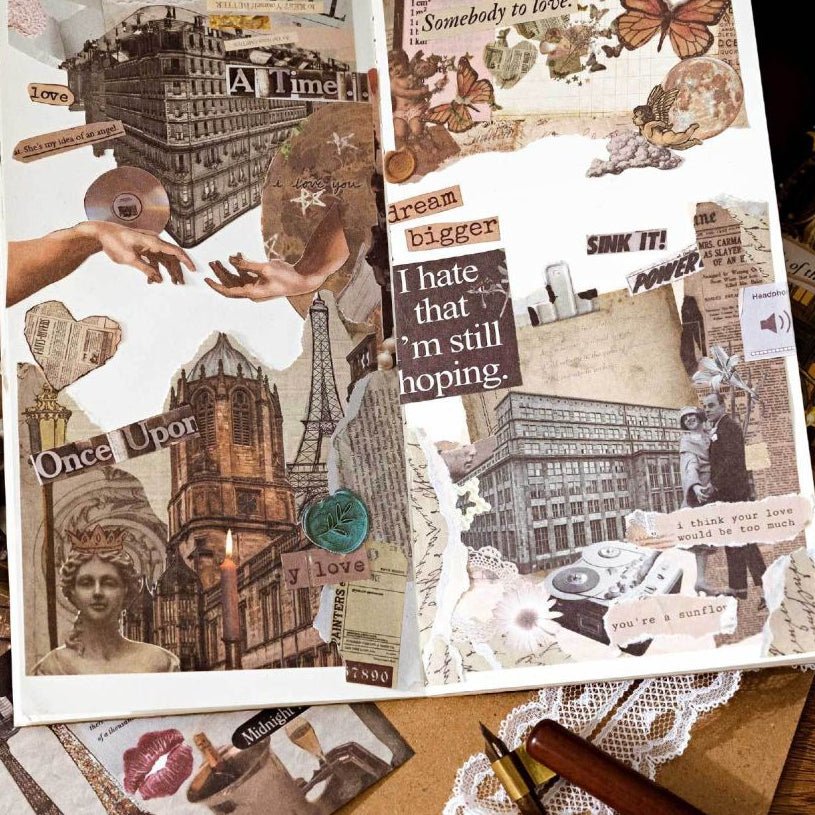 Collage Workshop Series Material Paper 6 Designs 30 Pcs - ViktaShop