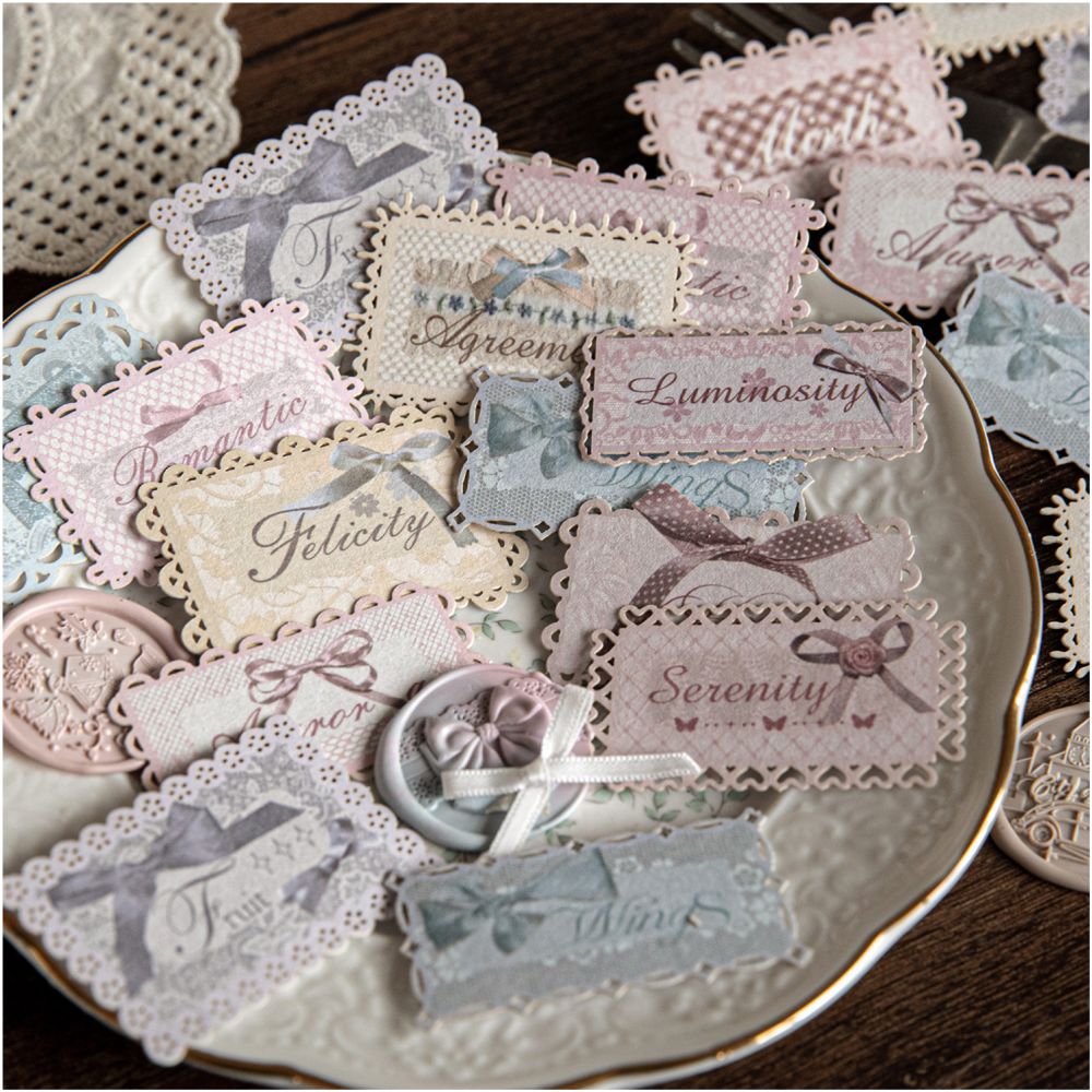 Colorful Pattern Dream Series Paper Stickers 20 Pcs 6 Designs - ViktaShop