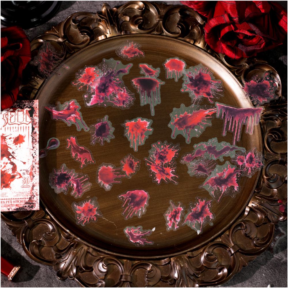 Dark Gothic Series PET Stickers 30 sheets - ViktaShop