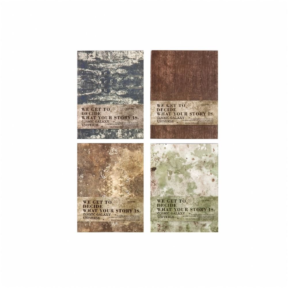 Diary Series Vintage Material Book 4 Styles - ViktaShop