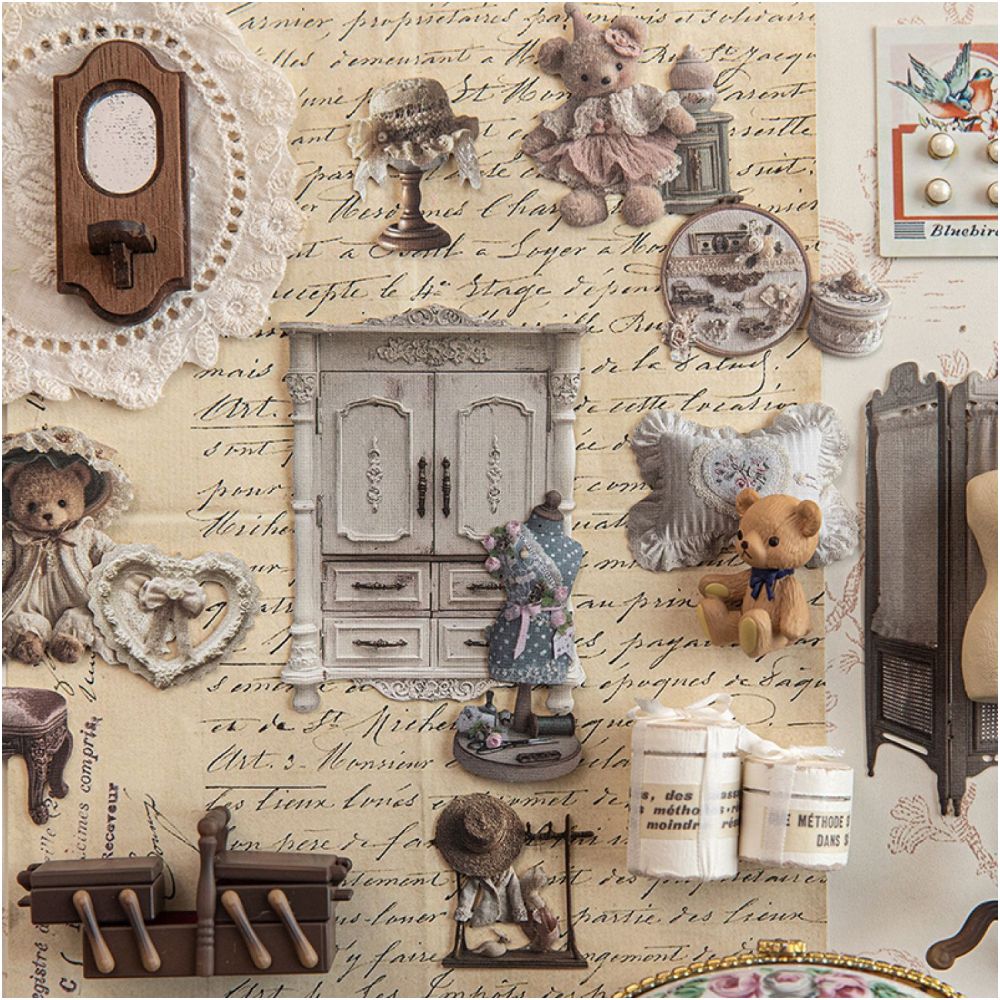 Dream House Series Hard Card Stickers 15 Sheets 6 Styles - ViktaShop