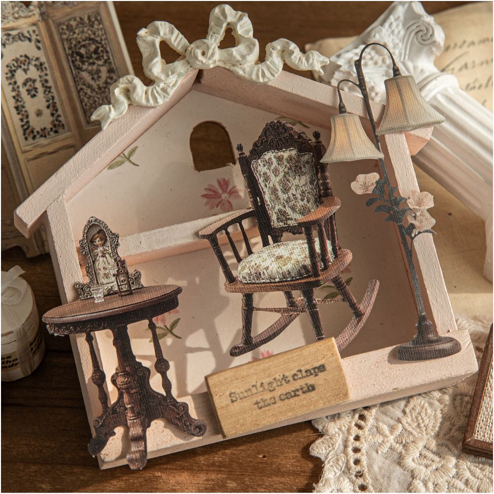 Dream House Series Hard Card Stickers 15 Sheets 6 Styles - ViktaShop