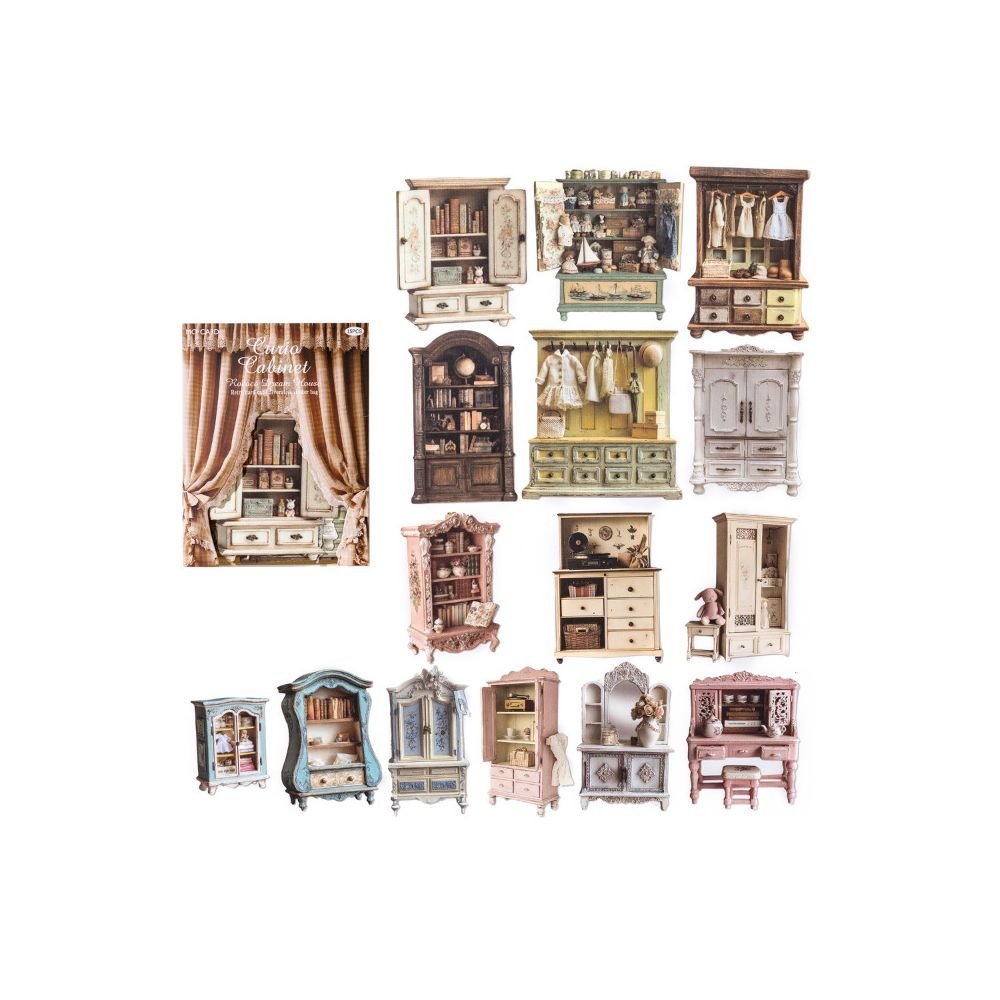 Dream House Series Hard Card Stickers 15 Sheets 6 Styles - ViktaShop