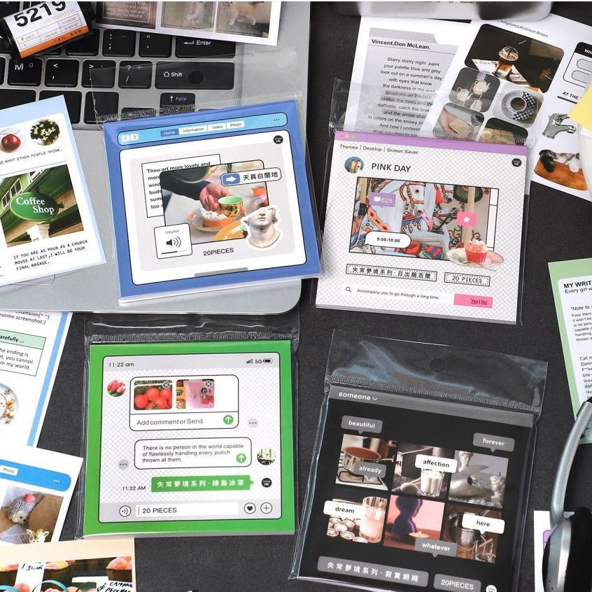 Dream Series Sticker Book 4 Types 20 Sheets - ViktaShop