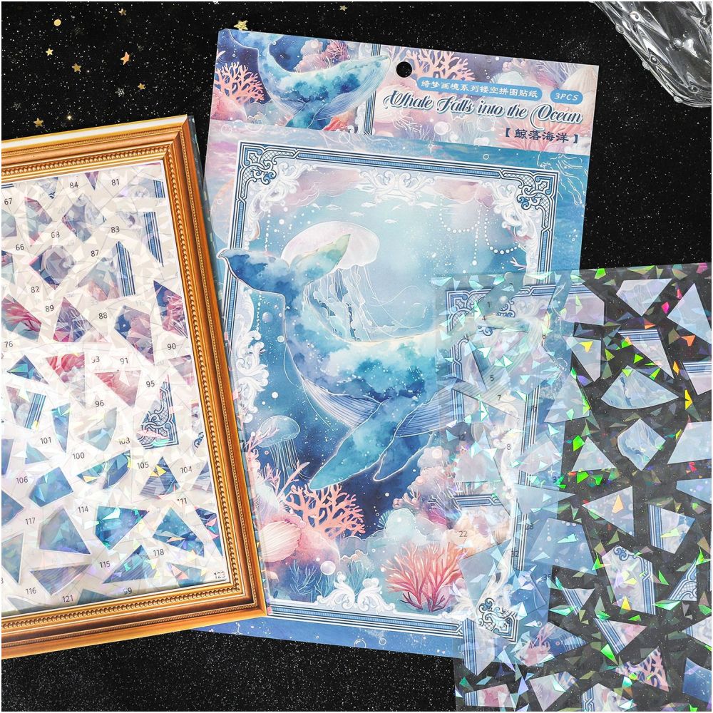 Dreamscape Series PET Stickers 3 sheets 3 designs - ViktaShop
