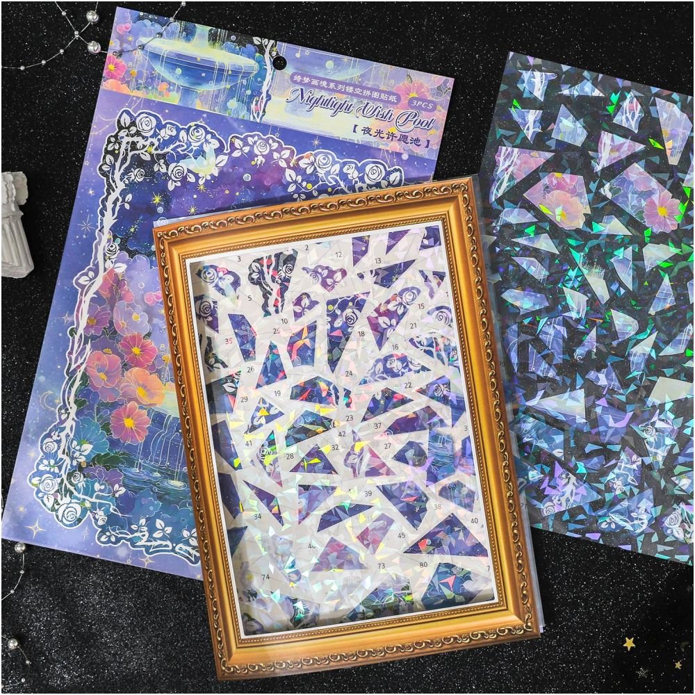 Dreamscape Series PET Stickers 3 sheets 3 designs - ViktaShop