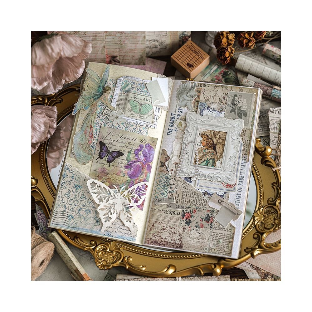 Dreamy Old Testament Series Material Paper 100 sheets 4 Designs - ViktaShop