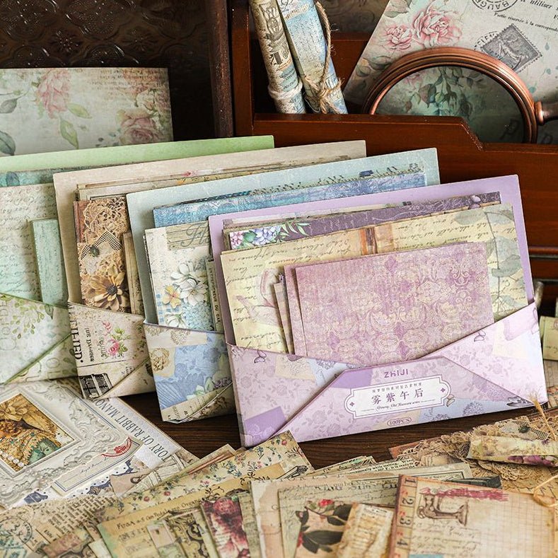 Dreamy Old Testament Series Material Paper 100 sheets 4 Designs - ViktaShop