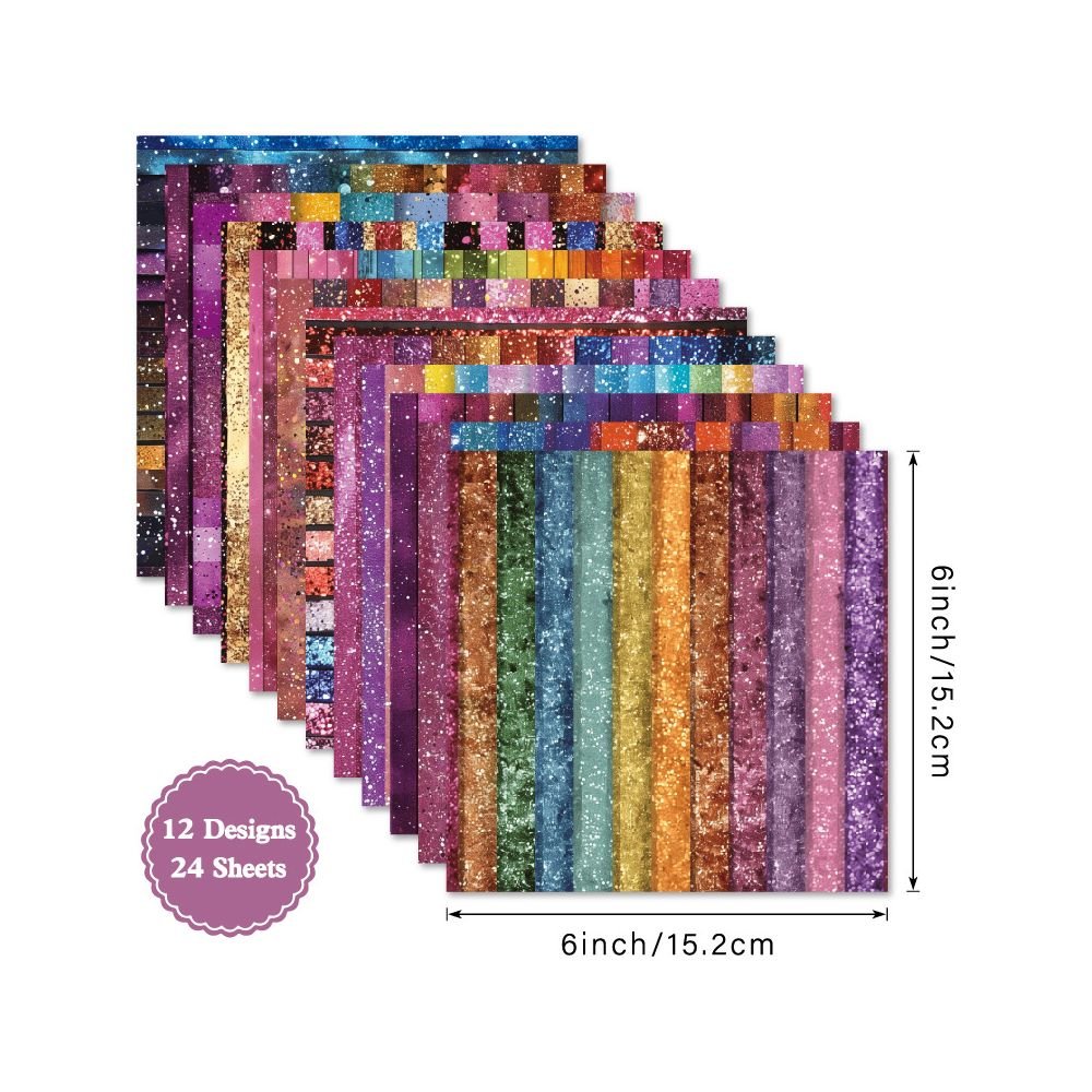 Eclat background material paper 24 Sheets - ViktaShop