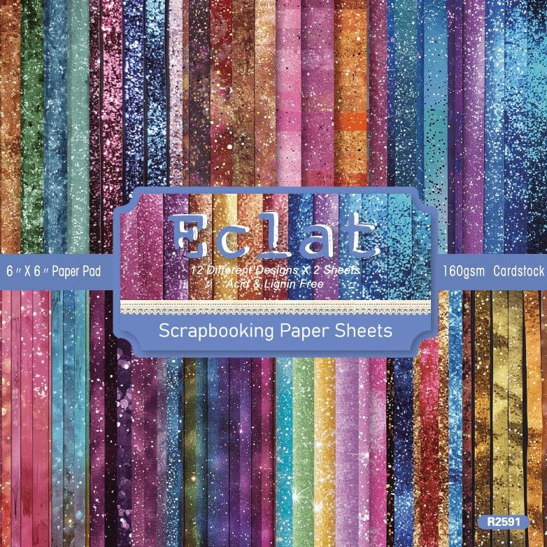 Eclat background material paper 24 Sheets - ViktaShop