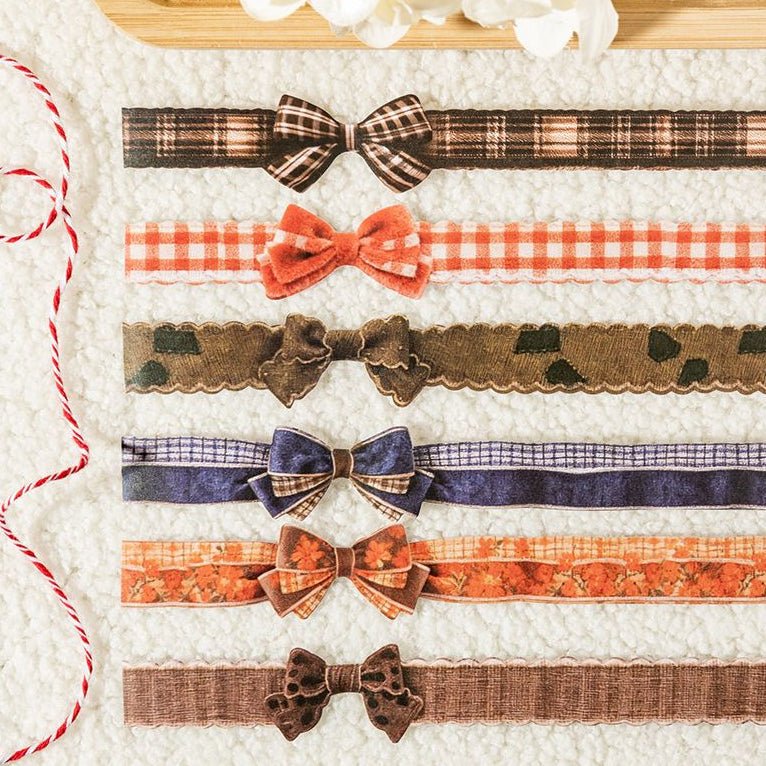 Elegant Series Vintage Paper Tape 2.5cm x 2m 6 Styles - ViktaShop