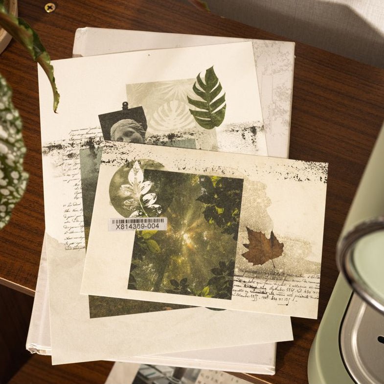 Emotions of Poetry Series Retro Material Paper 10 Sheets 6 Styles - ViktaShop