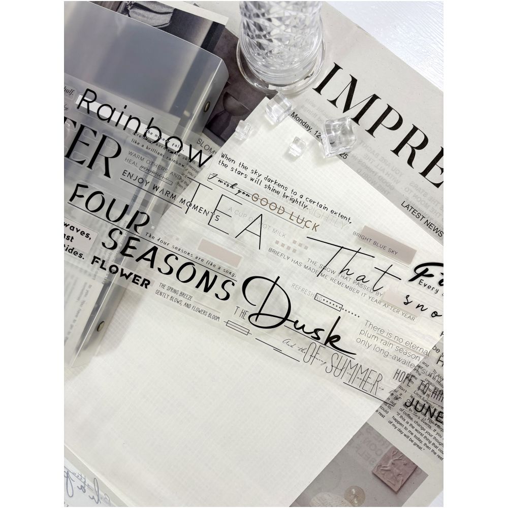 English Font Large Title PET Tape 5.5cm x 1m - ViktaShop