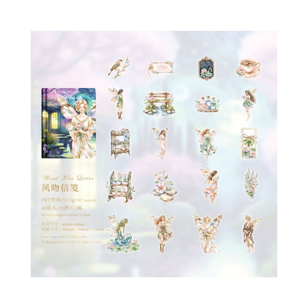 Fantasy Series PET Sticker Pack 40 Pcs 6 Styles - ViktaShop