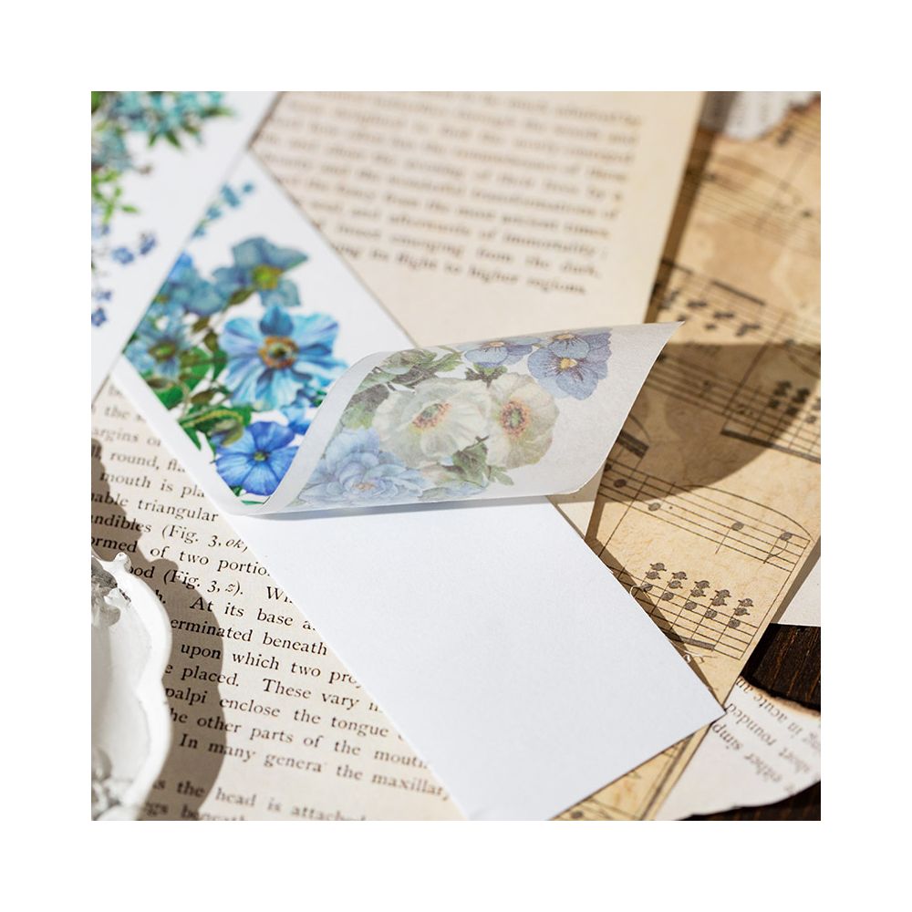 Floral Garden Series Washi Stickers 4 sheets 4 designs - ViktaShop