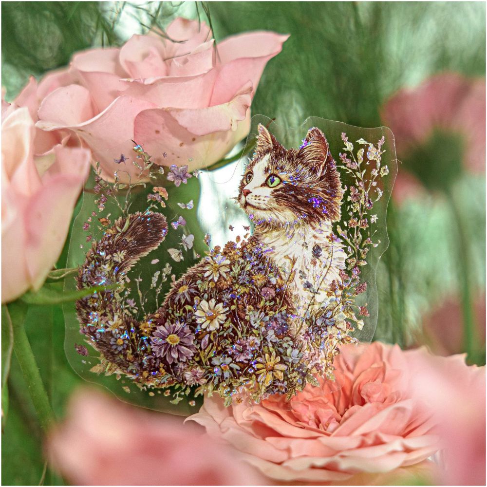 Floral World Series PET Stickers 10 Sheets 6 Designs - ViktaShop