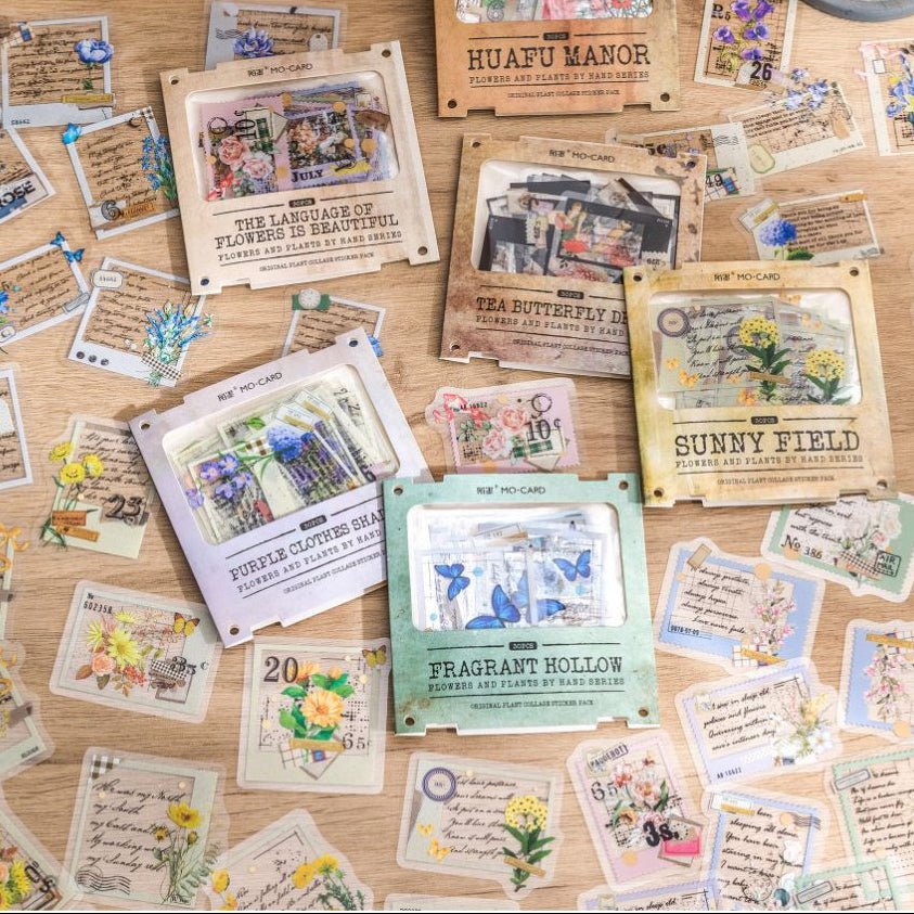 Flower and Plant Series PET Stickers 6 Styles 30 Pcs - ViktaShop