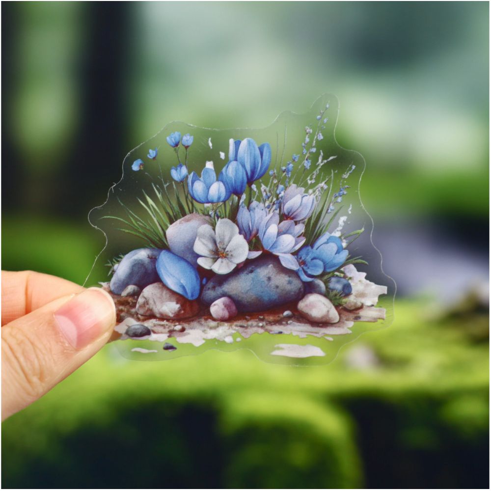 Flower Series PET Stickers 16 Sheets 6 Designs - ViktaShop