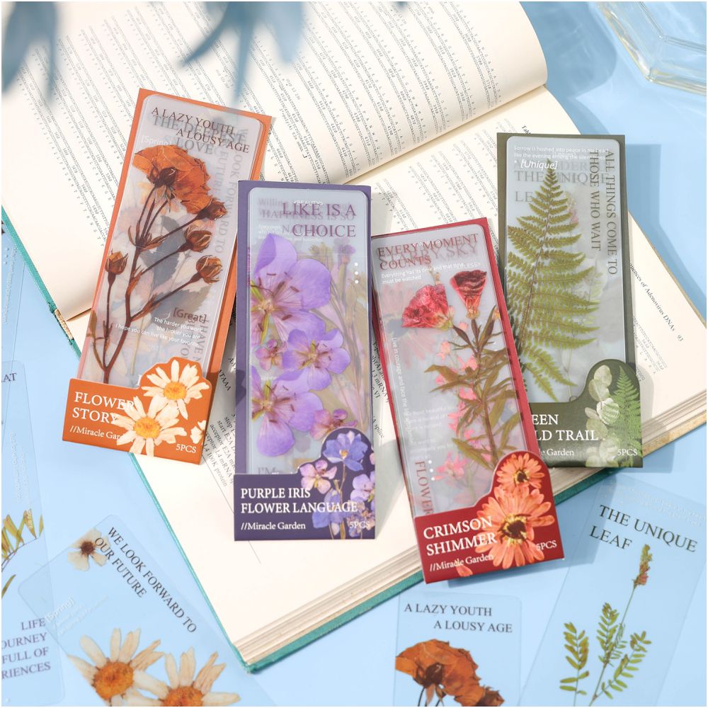 Forest Garden Series PET Stickers 4 designs 5 Sheets - ViktaShop