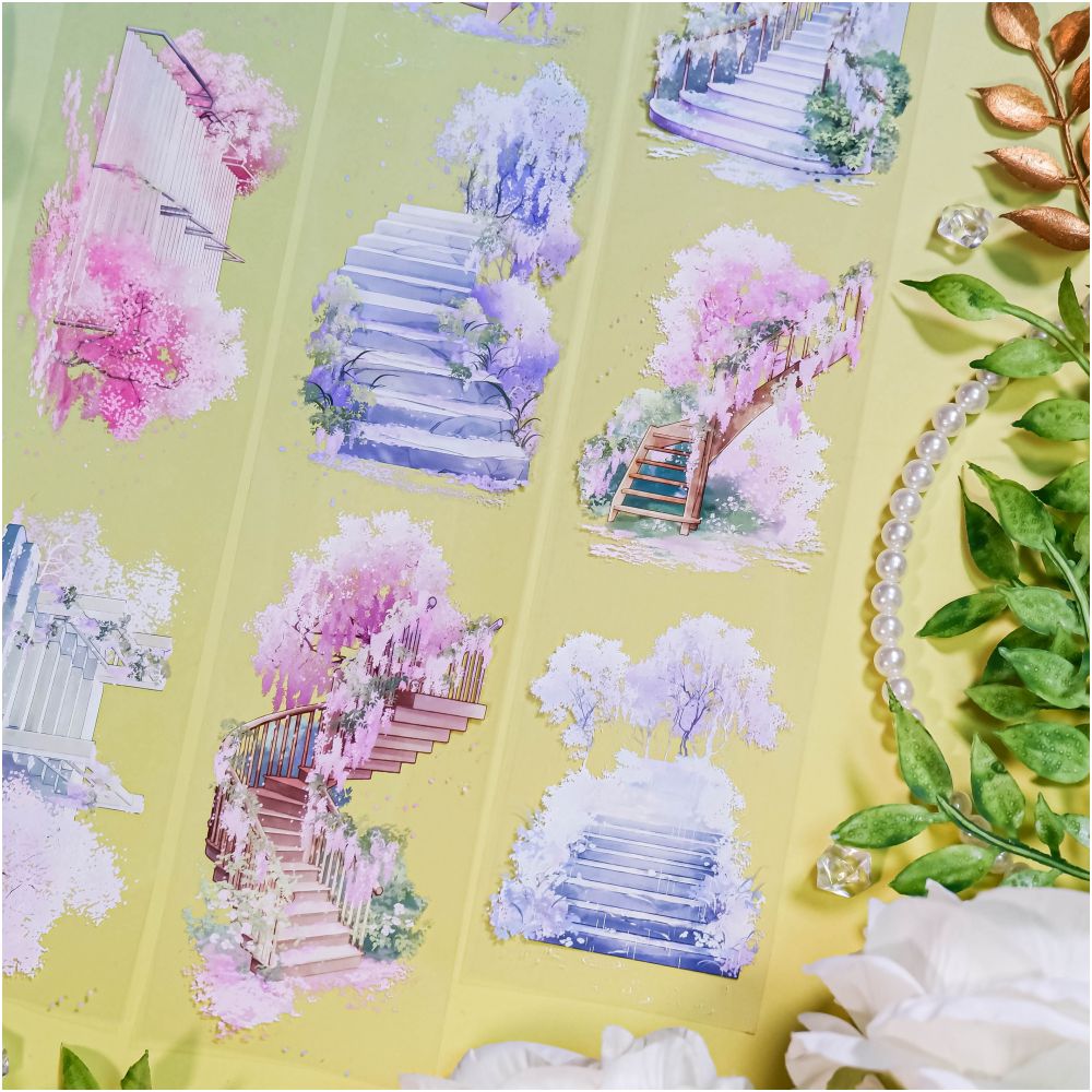Four Seasons Flower series PET Tape 5cm x 1m - ViktaShop
