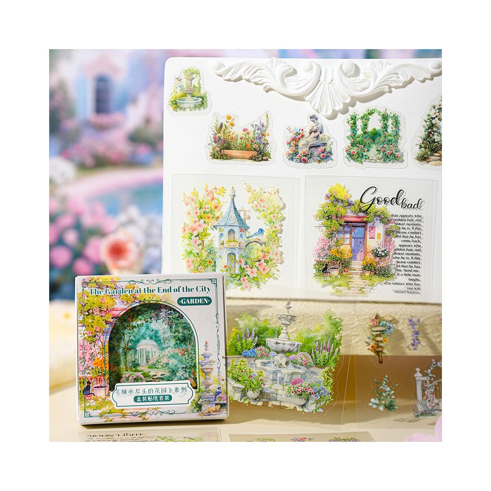 Garden at the End of the City Series Sticker Box 2 Types - ViktaShop