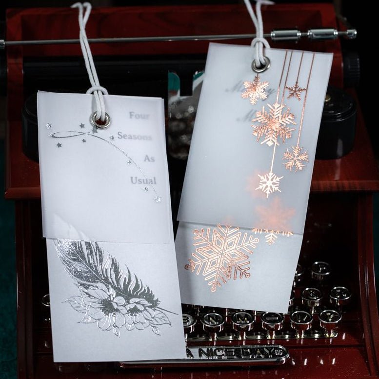 Gold and Silver Foil Stamping Material Paper 6 Styles 20 Sheets - ViktaShop