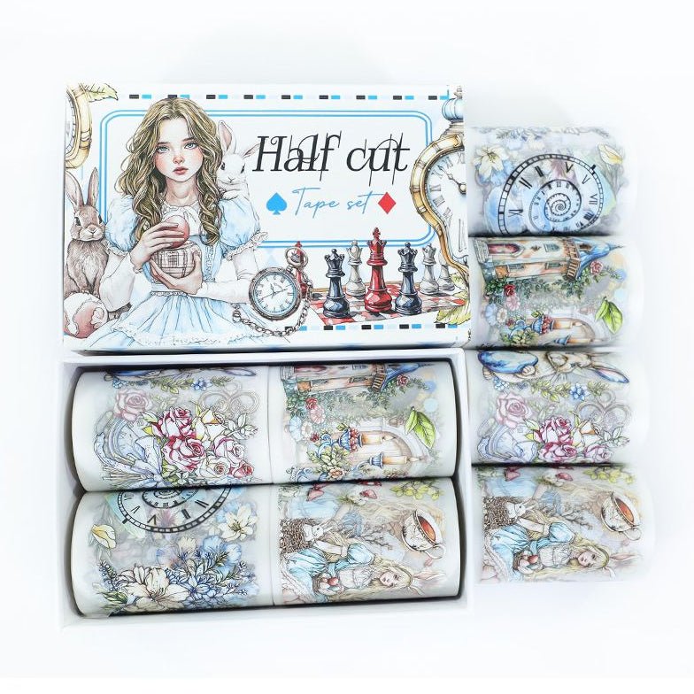 Half Cut PET Tape set 4 rolls - ViktaShop