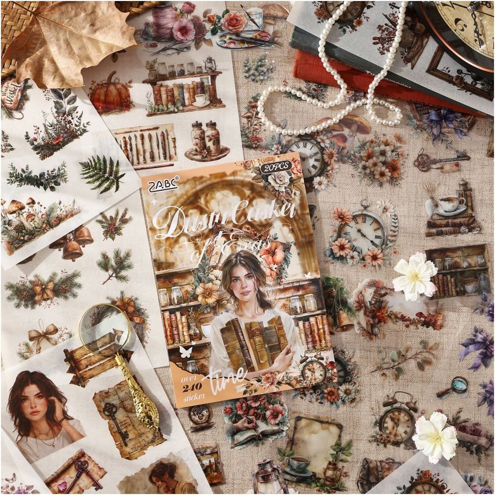 Honey Glaze Fragrance Sticker Book 8 Series 20 Sheets - ViktaShop