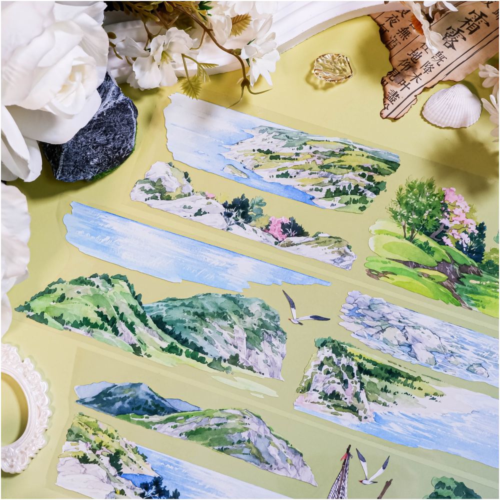 Land by the lake PET Tape 7cm x 5m - ViktaShop