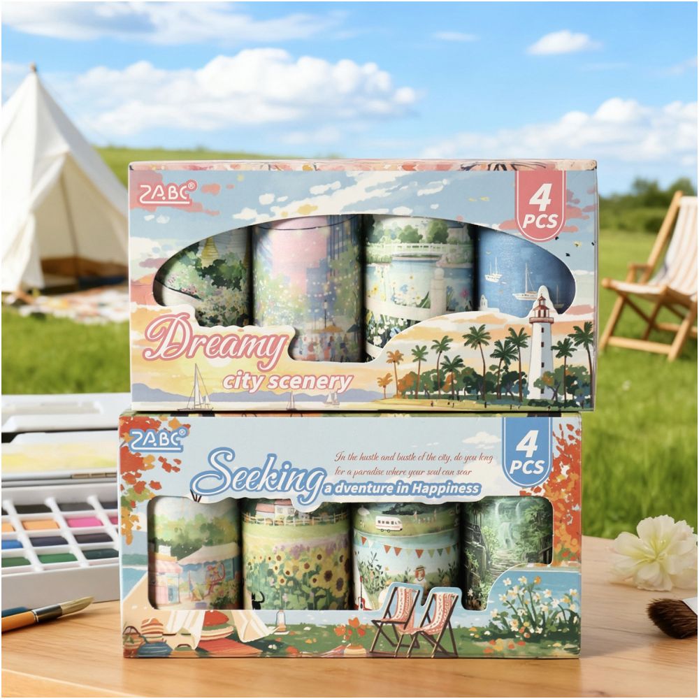 Landscape Series Washi Tape Set 2 Designs 8cm x 2m - ViktaShop