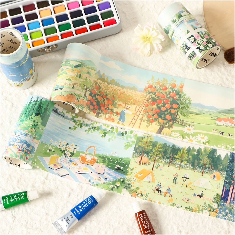 Landscape Series Washi Tape Set 2 Designs 8cm x 2m - ViktaShop
