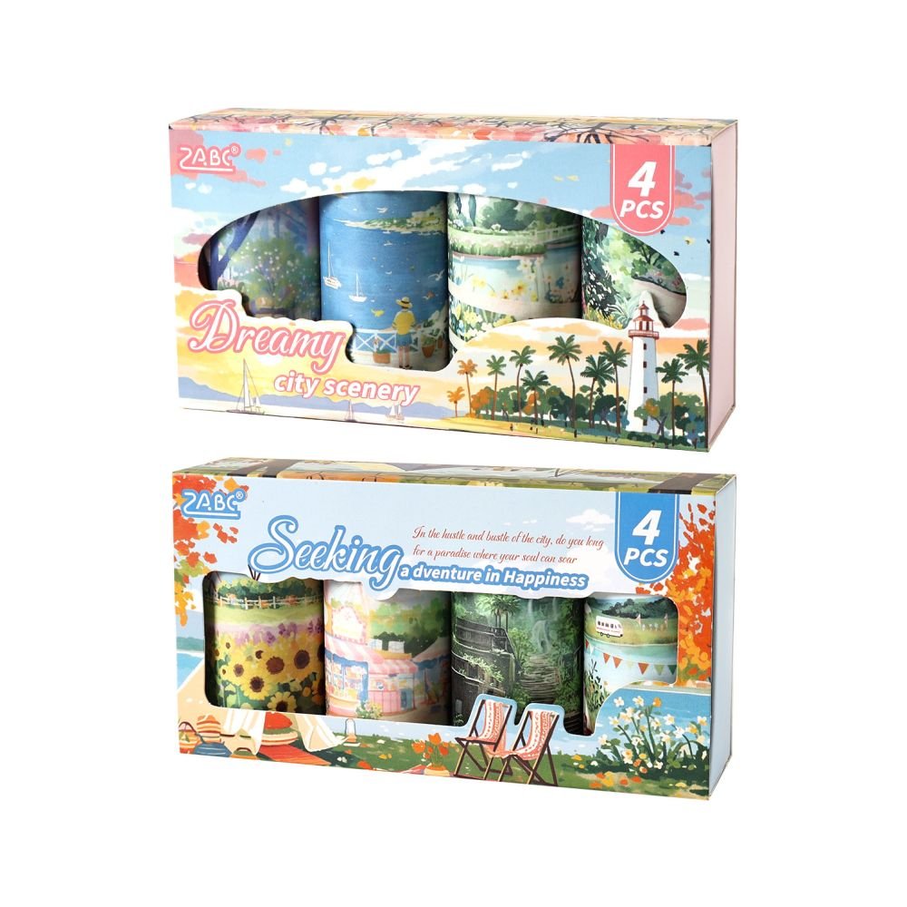 Landscape Series Washi Tape Set 2 Designs 8cm x 2m - ViktaShop