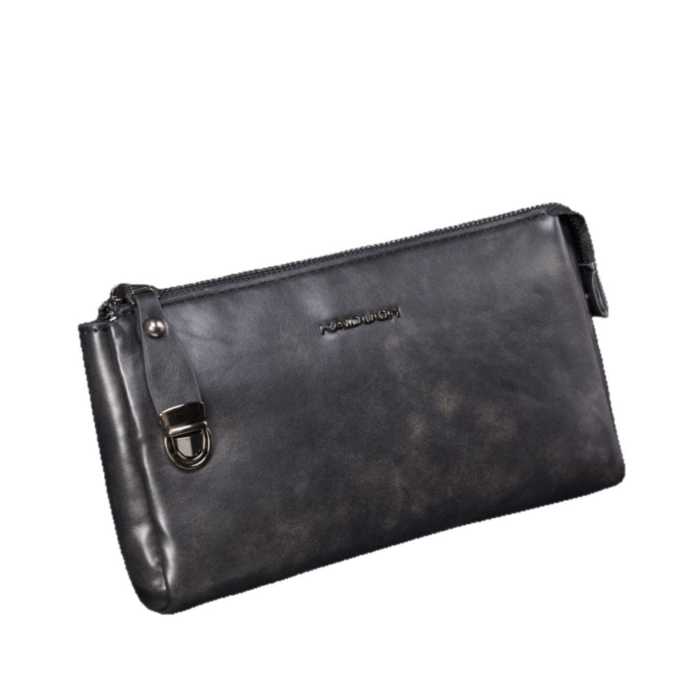 Large capacity zippered wallet with multiple card slots 23cm x 13cm x4cm - ViktaShop