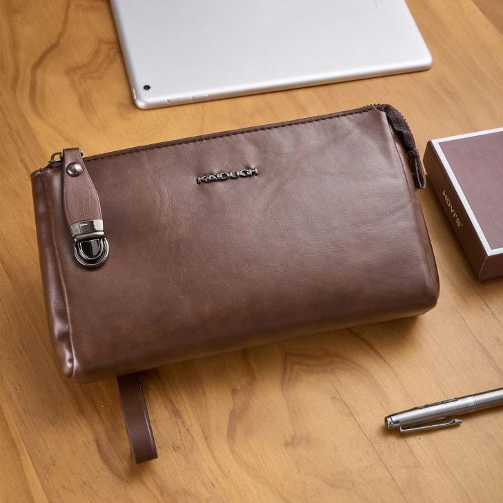 Large capacity zippered wallet with multiple card slots 23cm x 13cm x4cm - ViktaShop