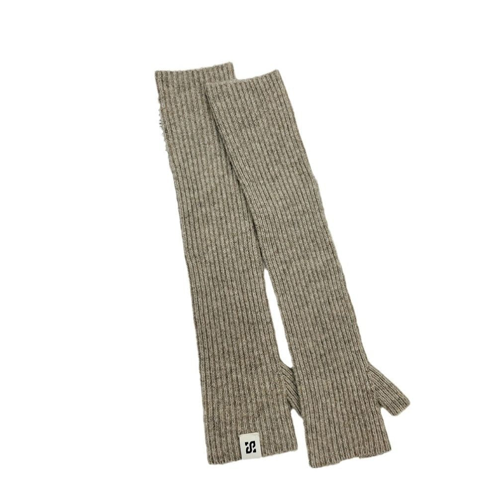 Long fingerless solid color sleeves - ViktaShop