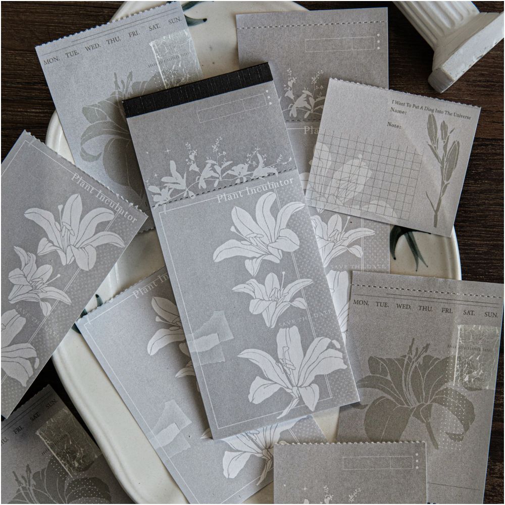 Long Strip Notebook Paper 30 Sheets 6 Designs - ViktaShop