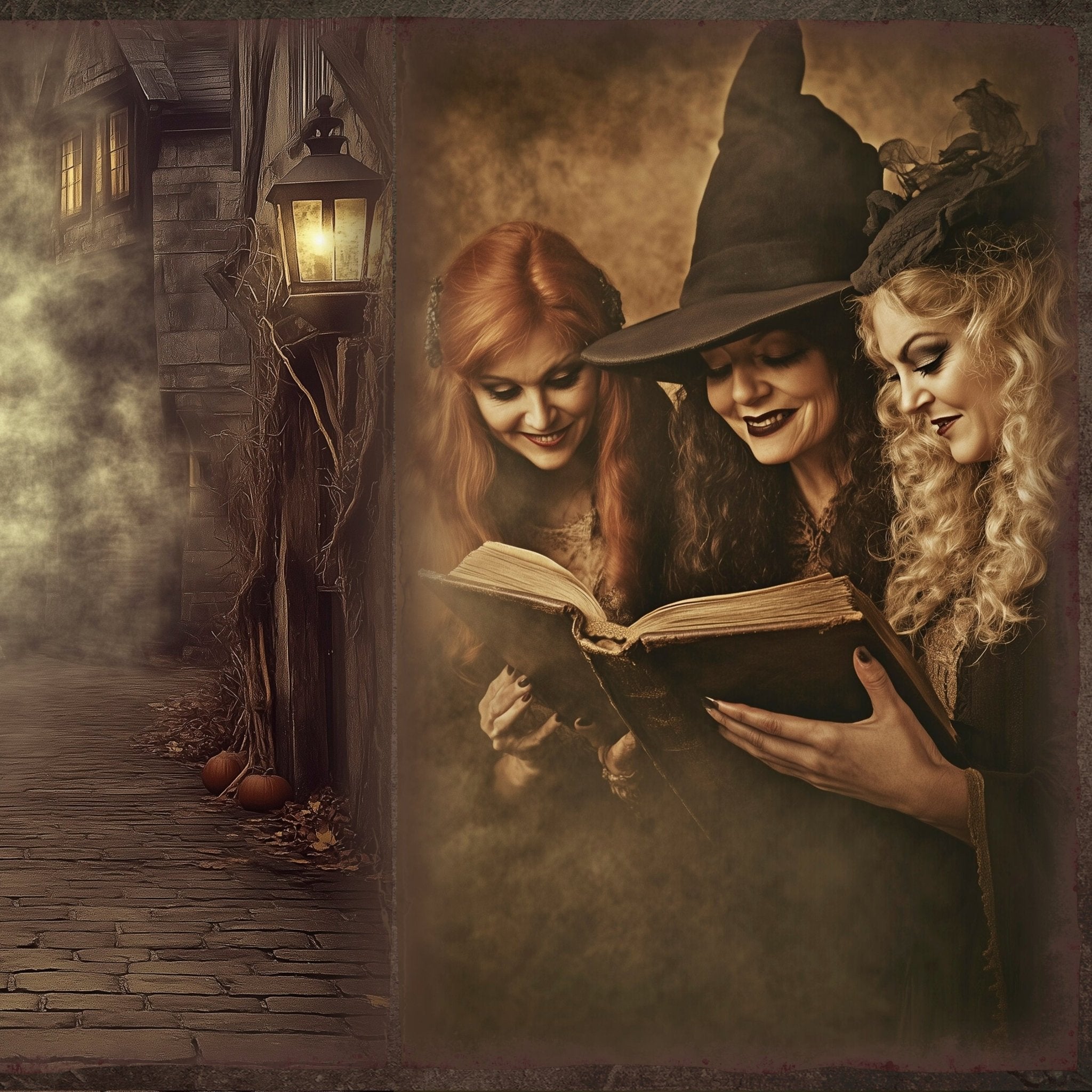 LunicArtDesign dark witch series material paper 5.5 x 8.5 inches 20 different sheets - ViktaShop