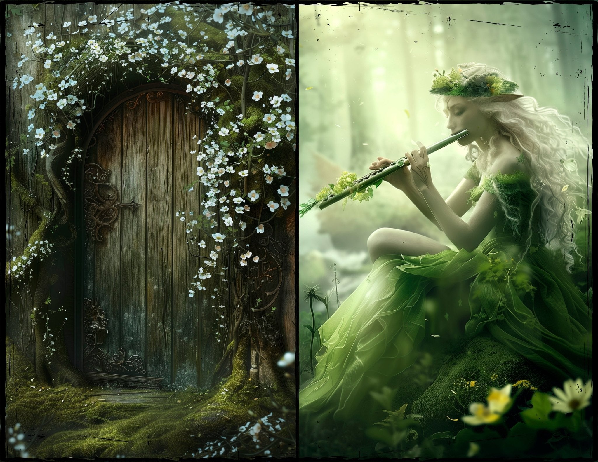LunicArtDesign magic fairy forest material paper 5,5 x 8,5 inches 20 different sheets - ViktaShop